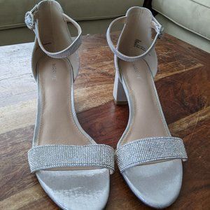 Silver Strappy Sandals